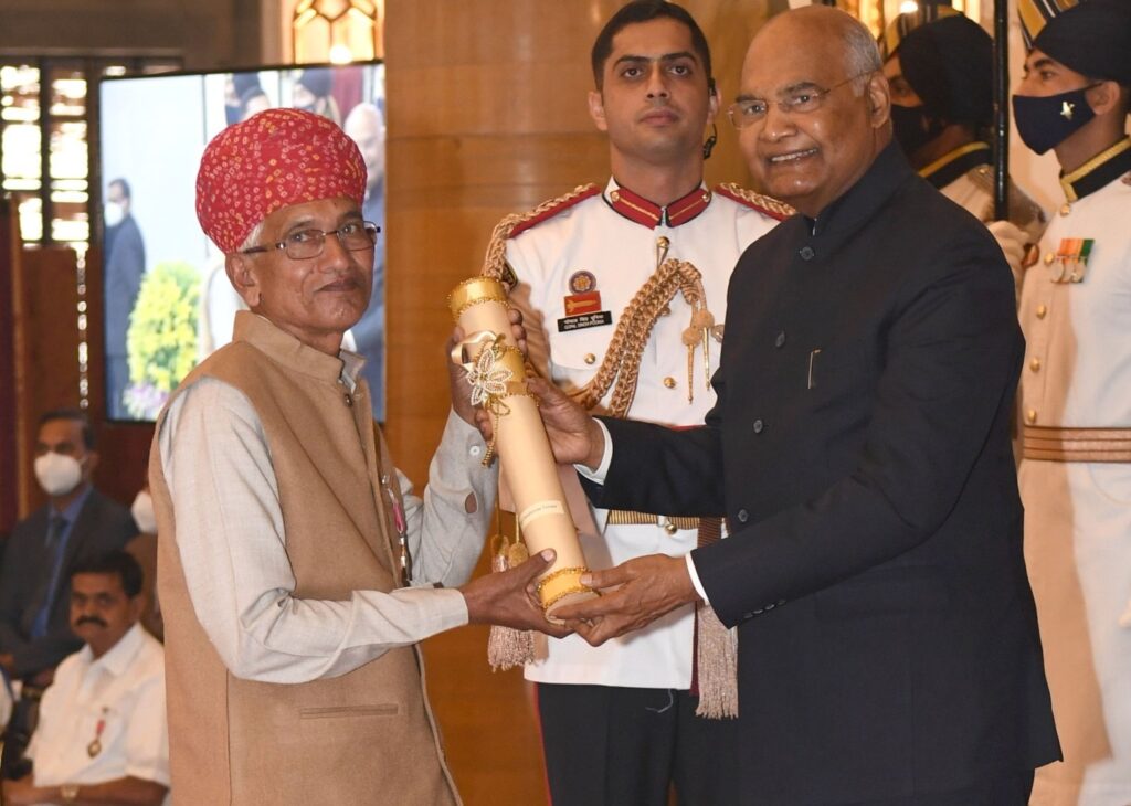 "Sundaram Verma" was honored with the "Padma Shri" award by the President of India, Shri Ram Nath Kovind 