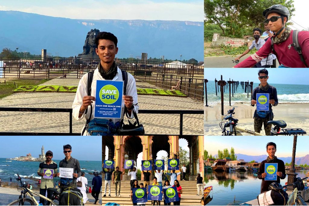 Kanyakumari to Kashmir cycling ride to support Save Soil Movement